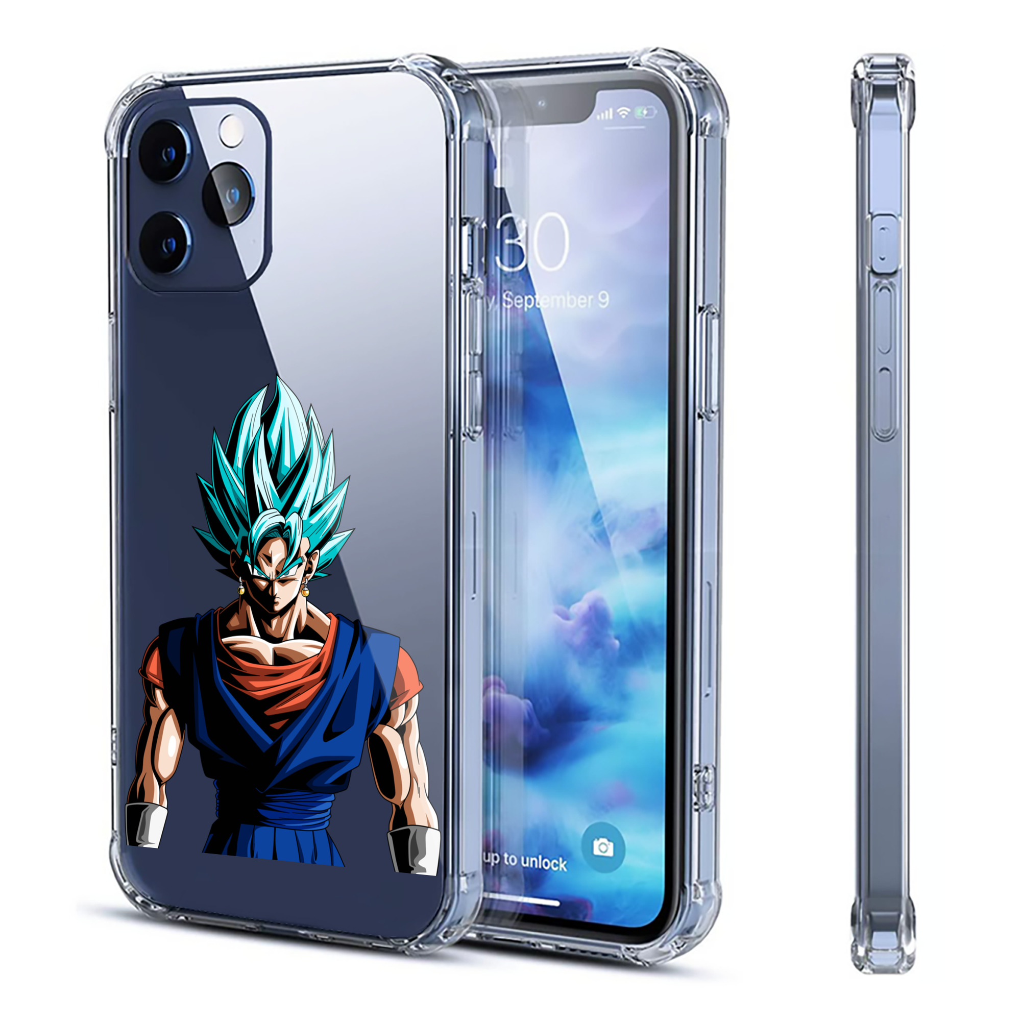 （画像用） ドラゴンボール ベジット DRAGON BALL Vegetto 【iPhone 12シリーズ対応】透明スマホケース（クリアソフトケース）